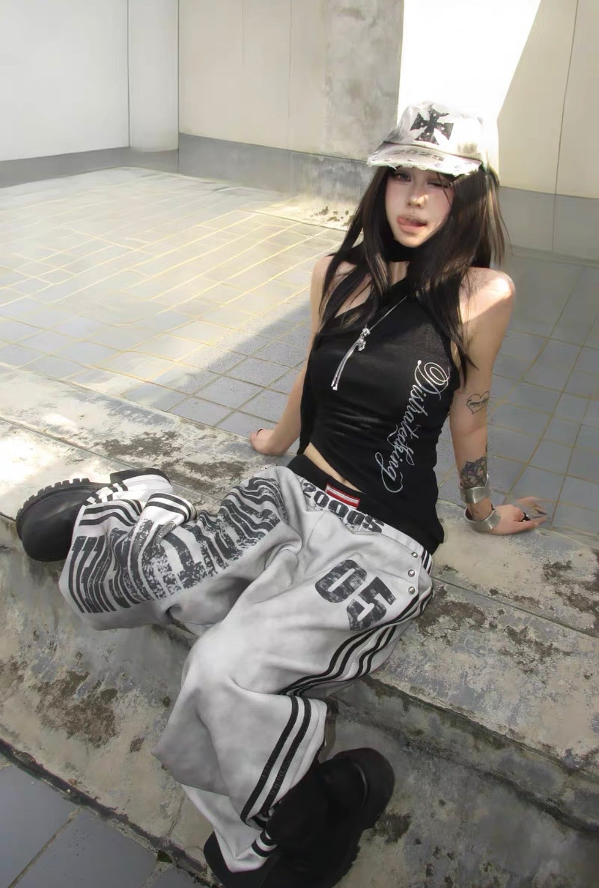 DETW Double Waist Line Pants