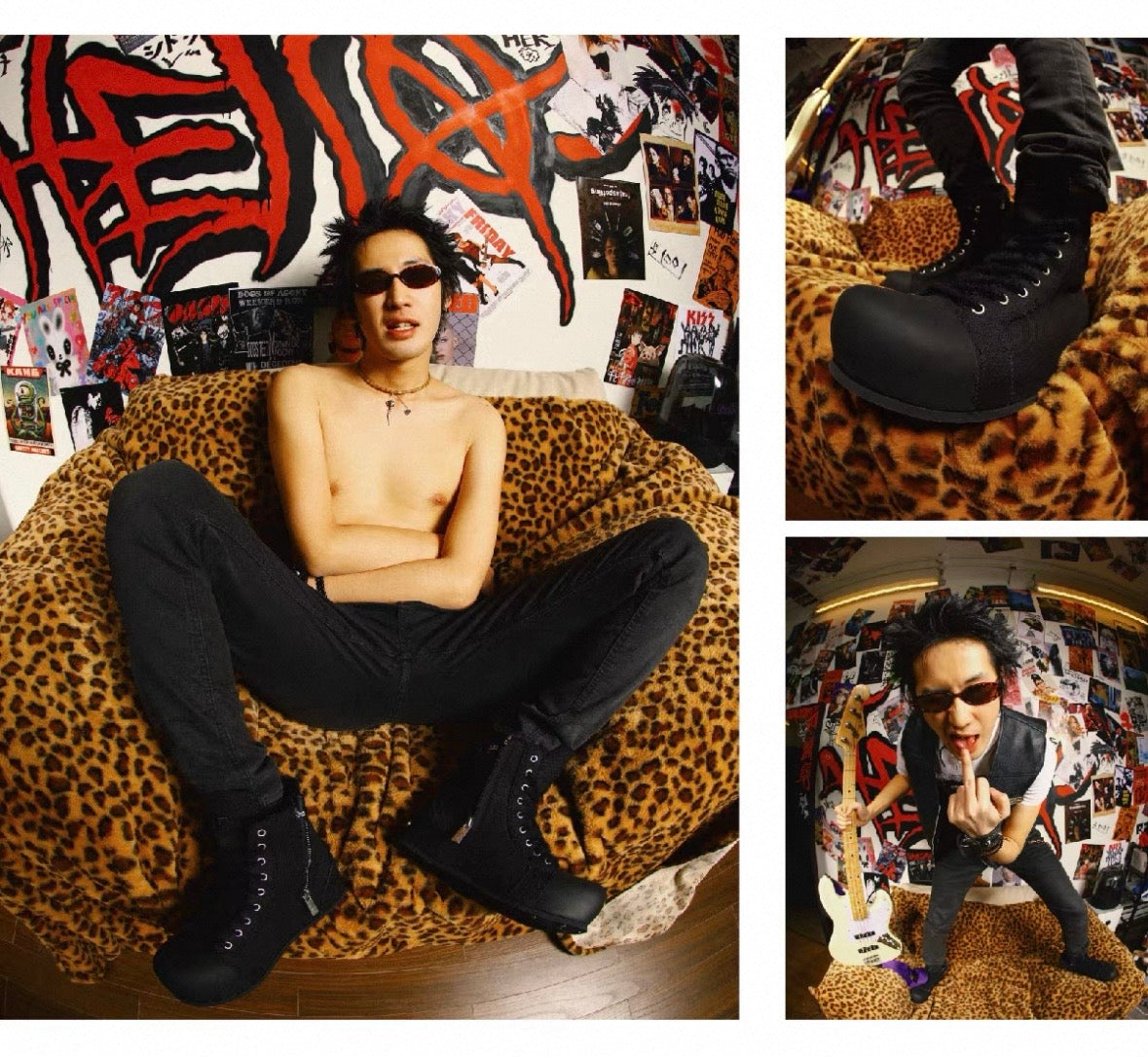 ROCKSTA×F.V.V.O High Cut Platform Shoes