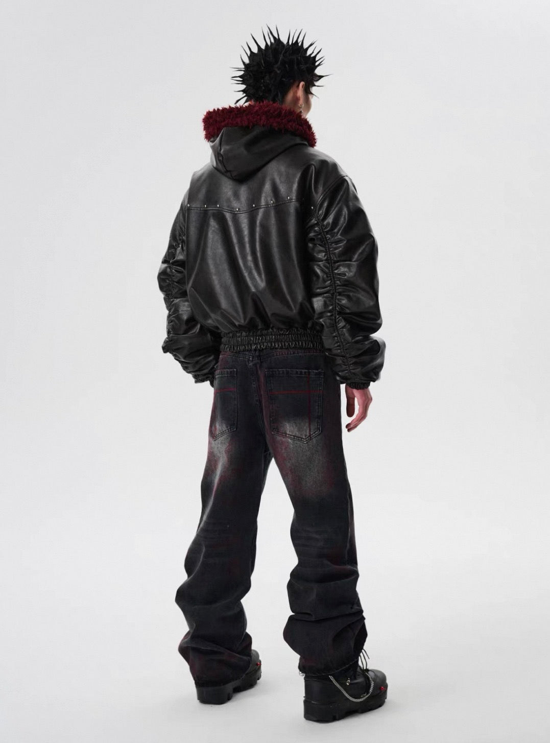 SGW PU leather Bomber Jacket