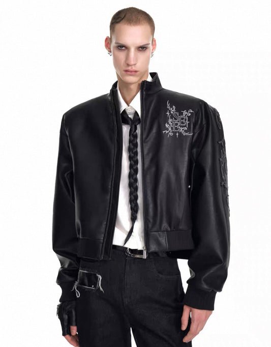 STARTEXCEEDEND Cropped Studded Jacket