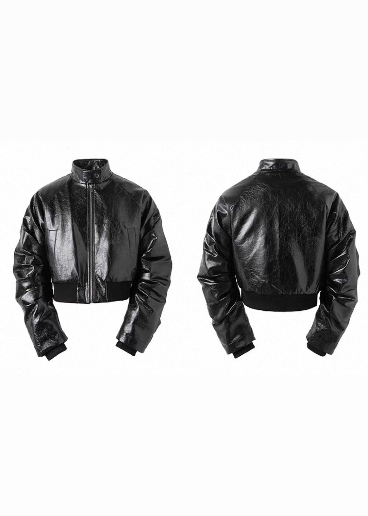 FRKM SCD PU Leather Short Jacket