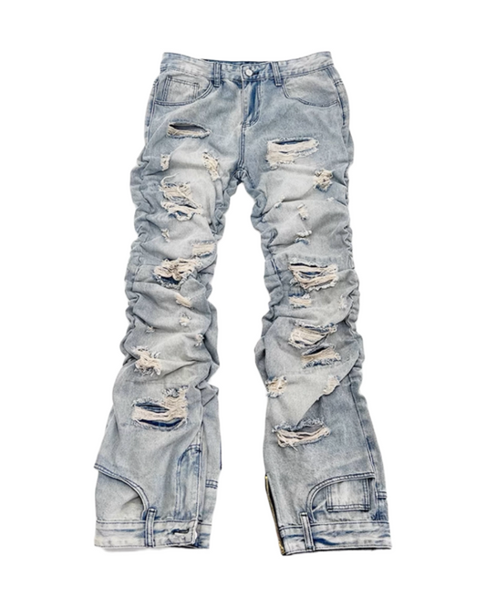 CAT TABBY Double Waist Skinny Pants