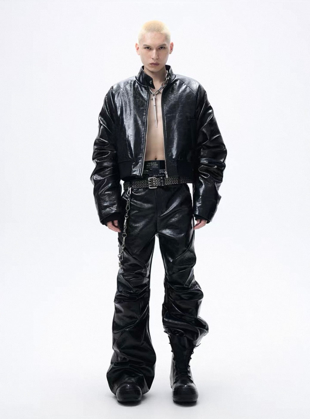 FRKM SCD PU Leather Short Jacket