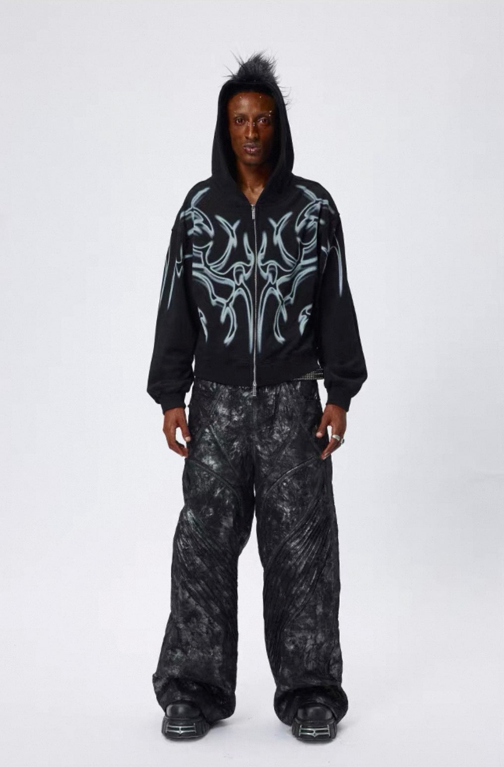 DND4DES PU Leather Baggy Pants