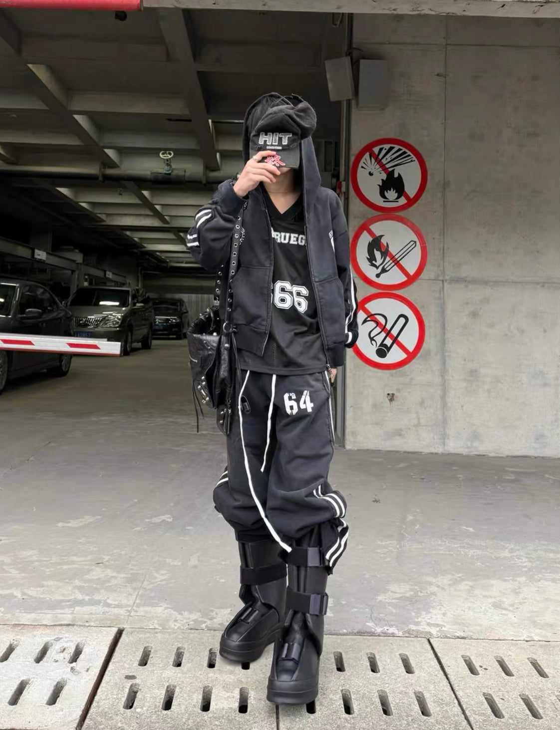 LOSECONTROLEDGE Hoodie&Pants Set Up