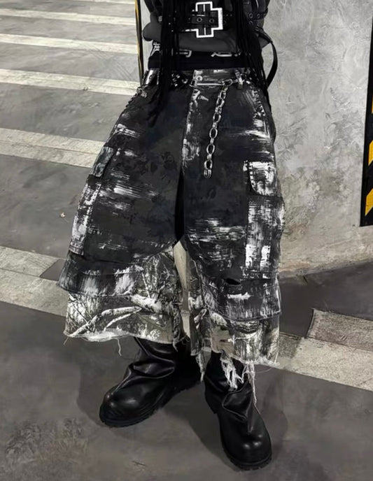 GOJOYJINNI Deathtroy Half Pants