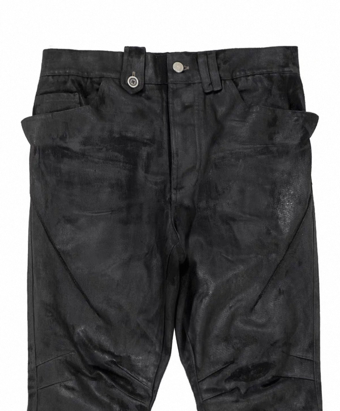 BLACK K Patch Work Flare Pants