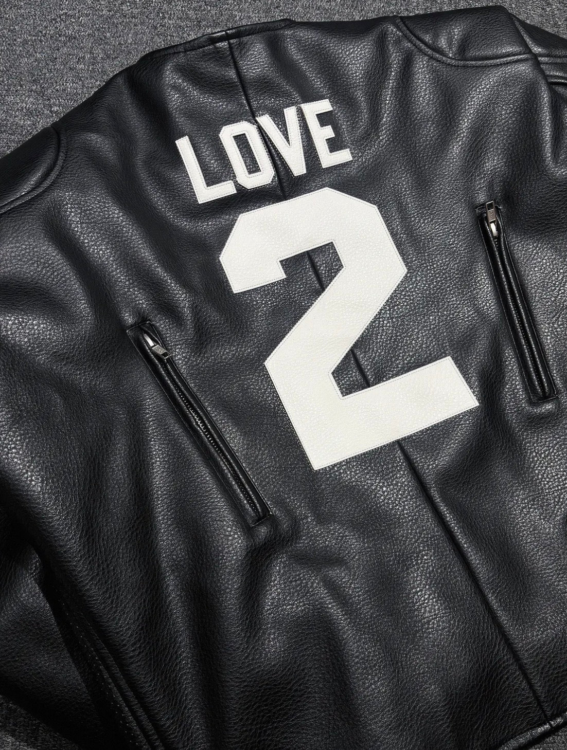 Cropped Padded Faux Leather Jacket