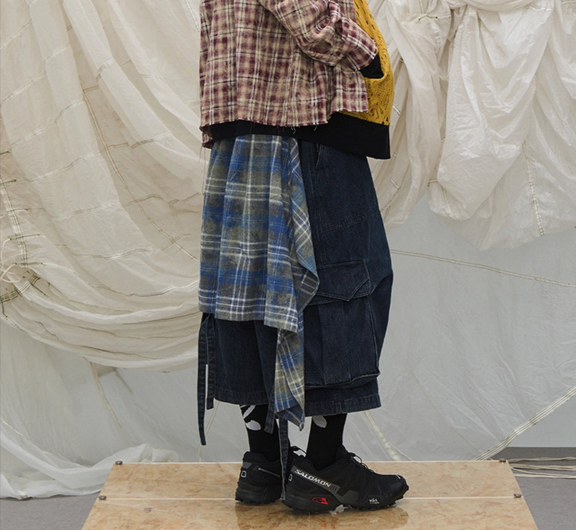 RELABEL Long Half Pants