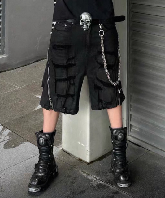 EODUP Zip Half Pants