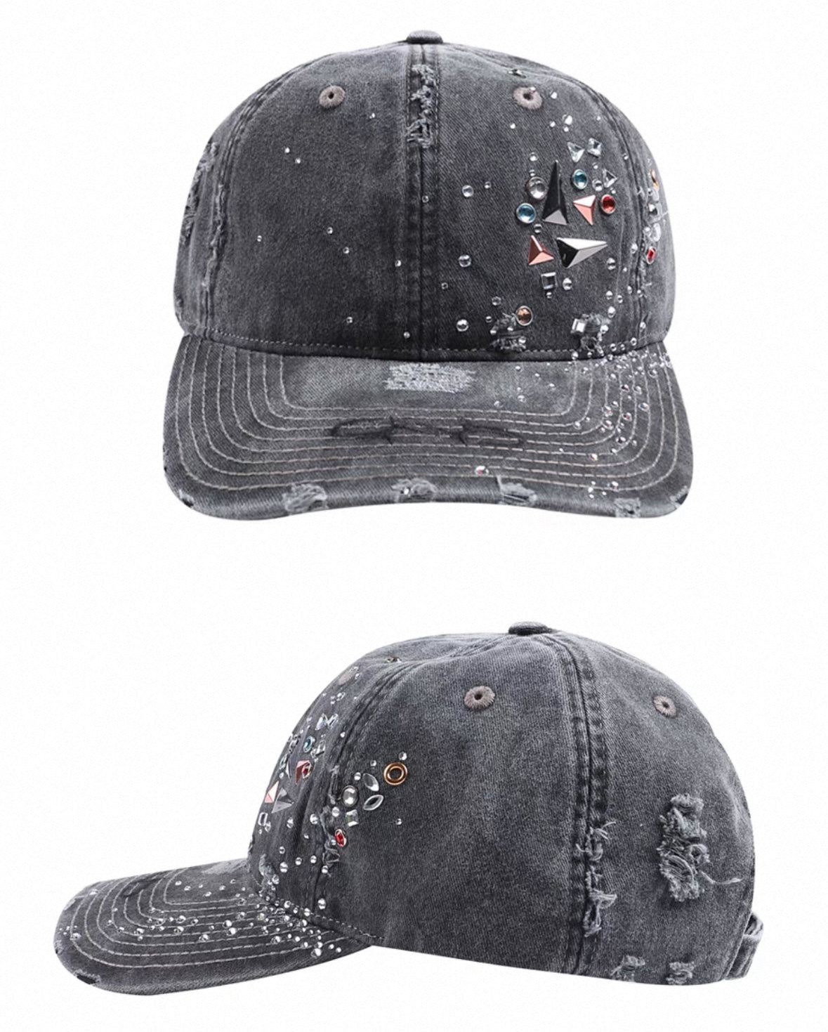 国内で当店のみ DND4DES - Crystallized Distressed Hat DND4DES Crystallized Distressed Hat