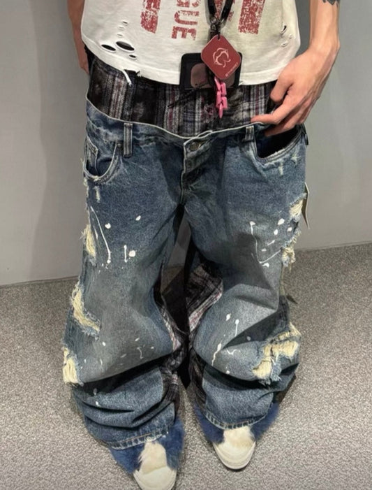 THEWET Double Waist Pants