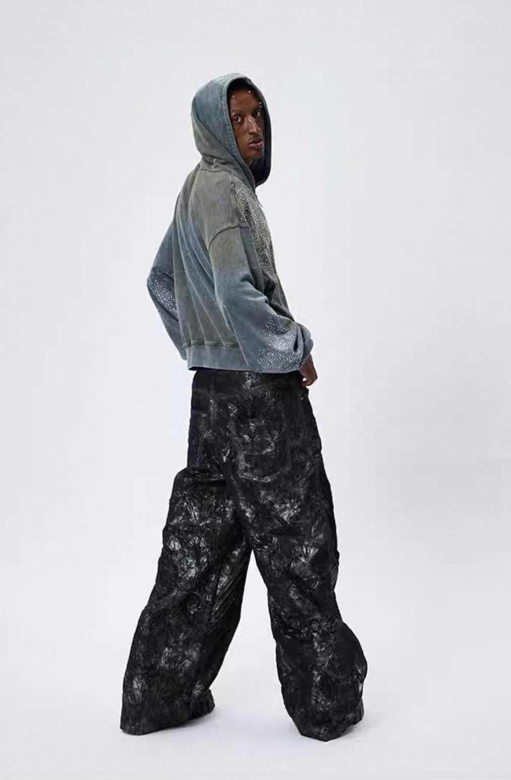 DND4DES PU Leather Baggy Pants