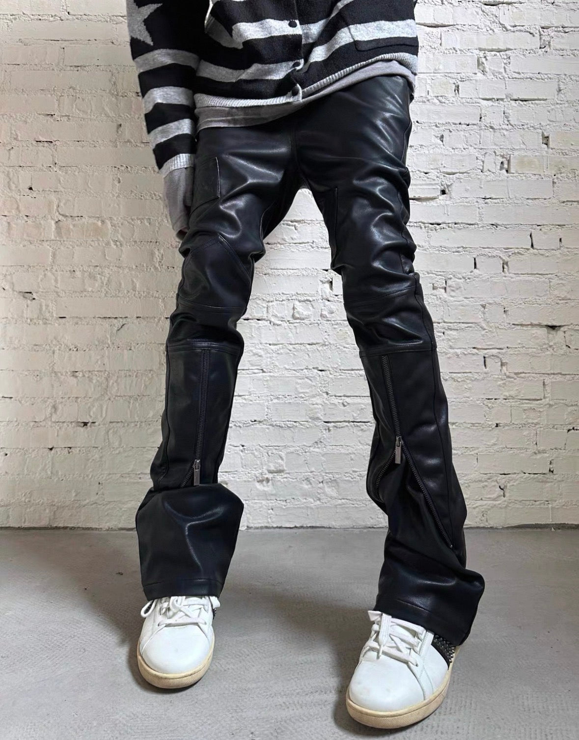 FROMTHEISLAND PU leather Pants