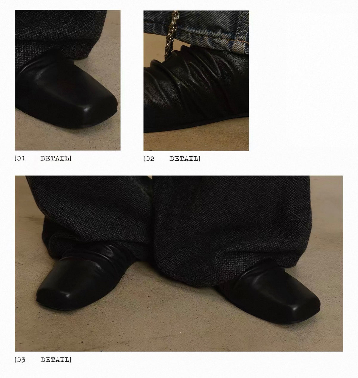 Cowhide Leather Slipper
