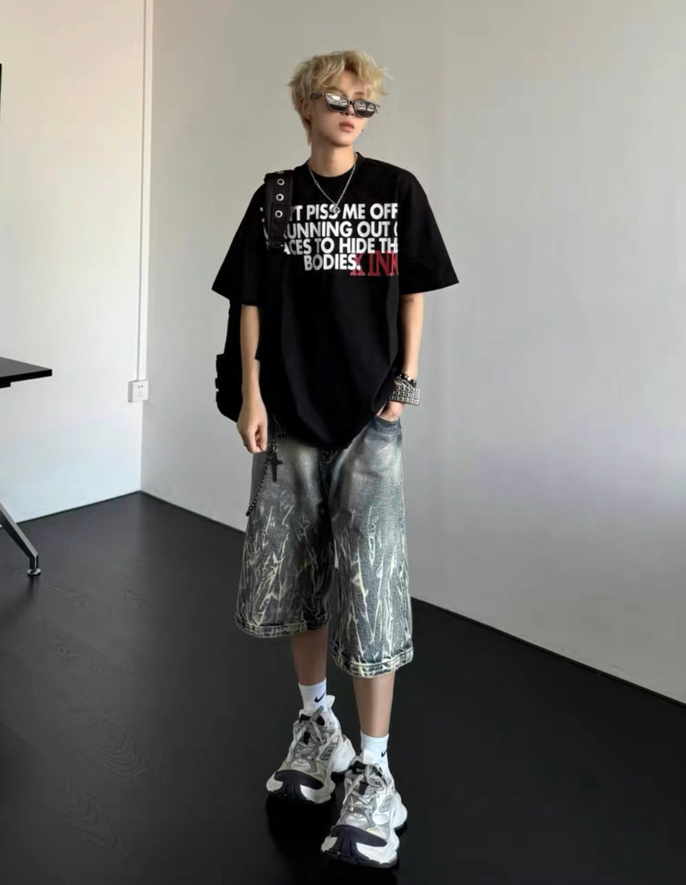 ANTIDOME WORLDWIDE Denim Half Pants