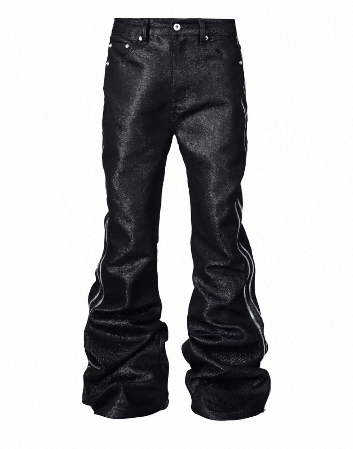 RYE CHASIN Wax Black Flare Denim – SELFISH