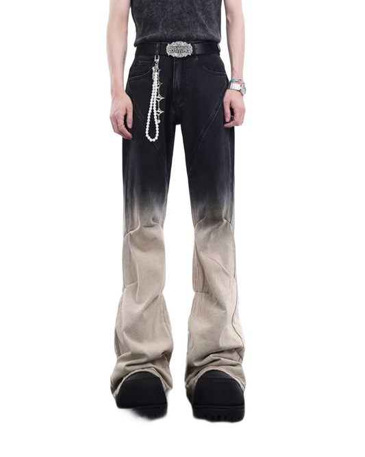 STARTEXCEEDEND 2tone Flare Pants