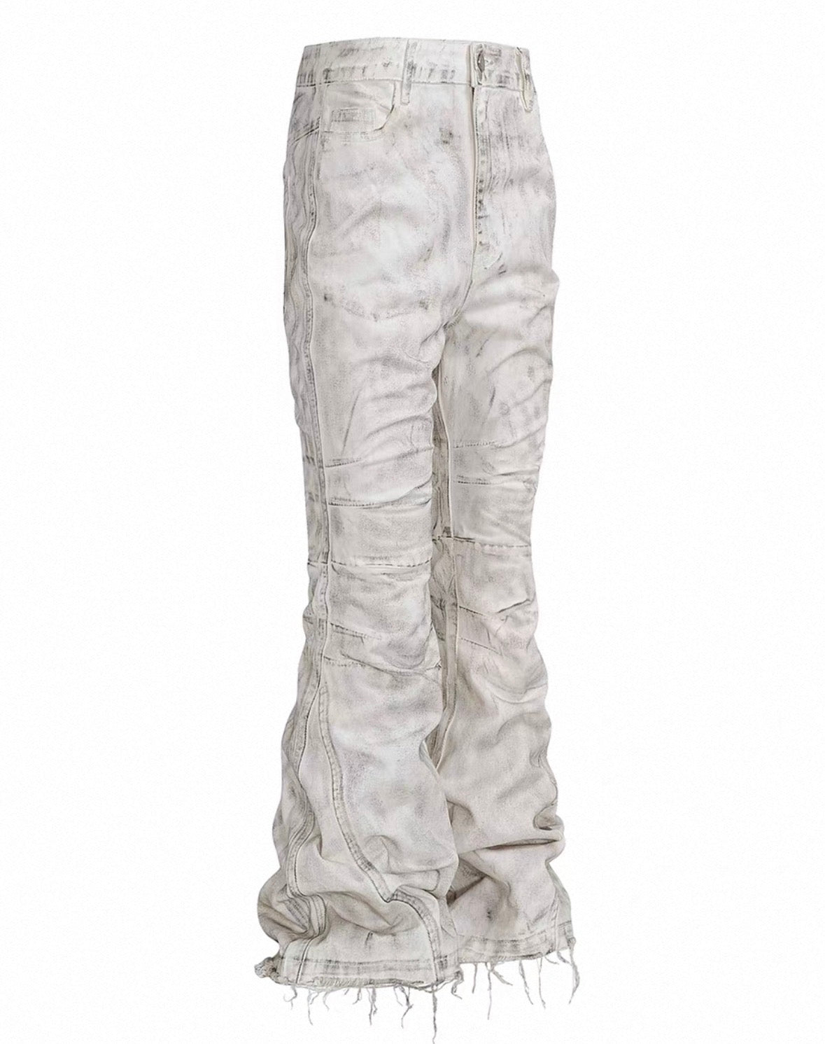 REBELWAVE White Flare Pants