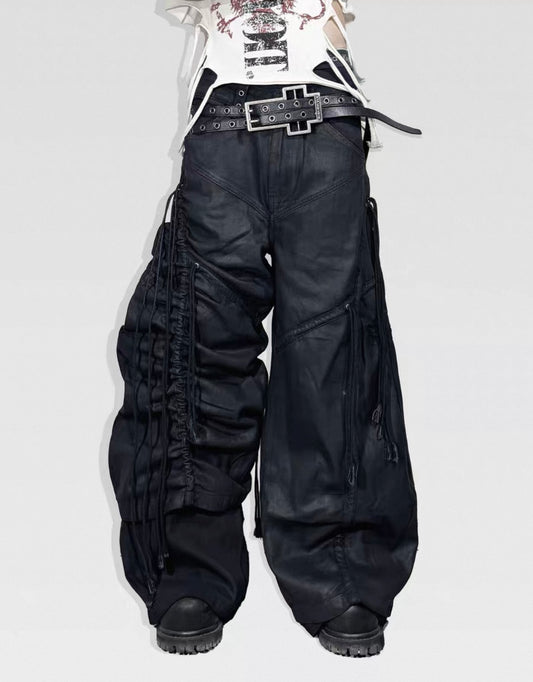 ATANOTHINGNESS Dark Baggy Denim Pants