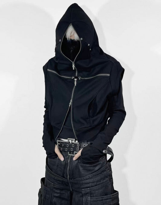 ATANOTHINGNESS Cross Zip Hoodie