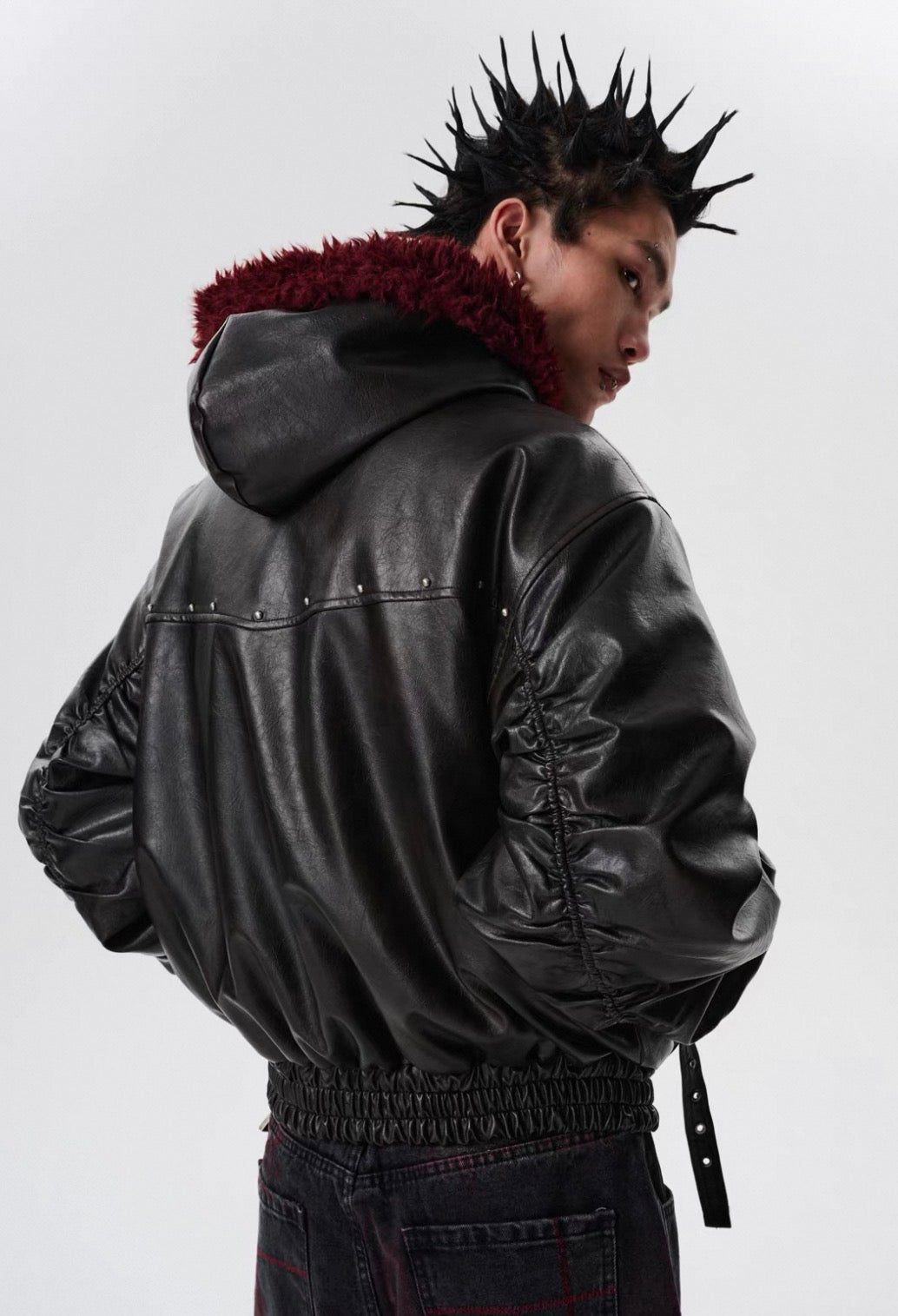 SGW PU leather Bomber Jacket