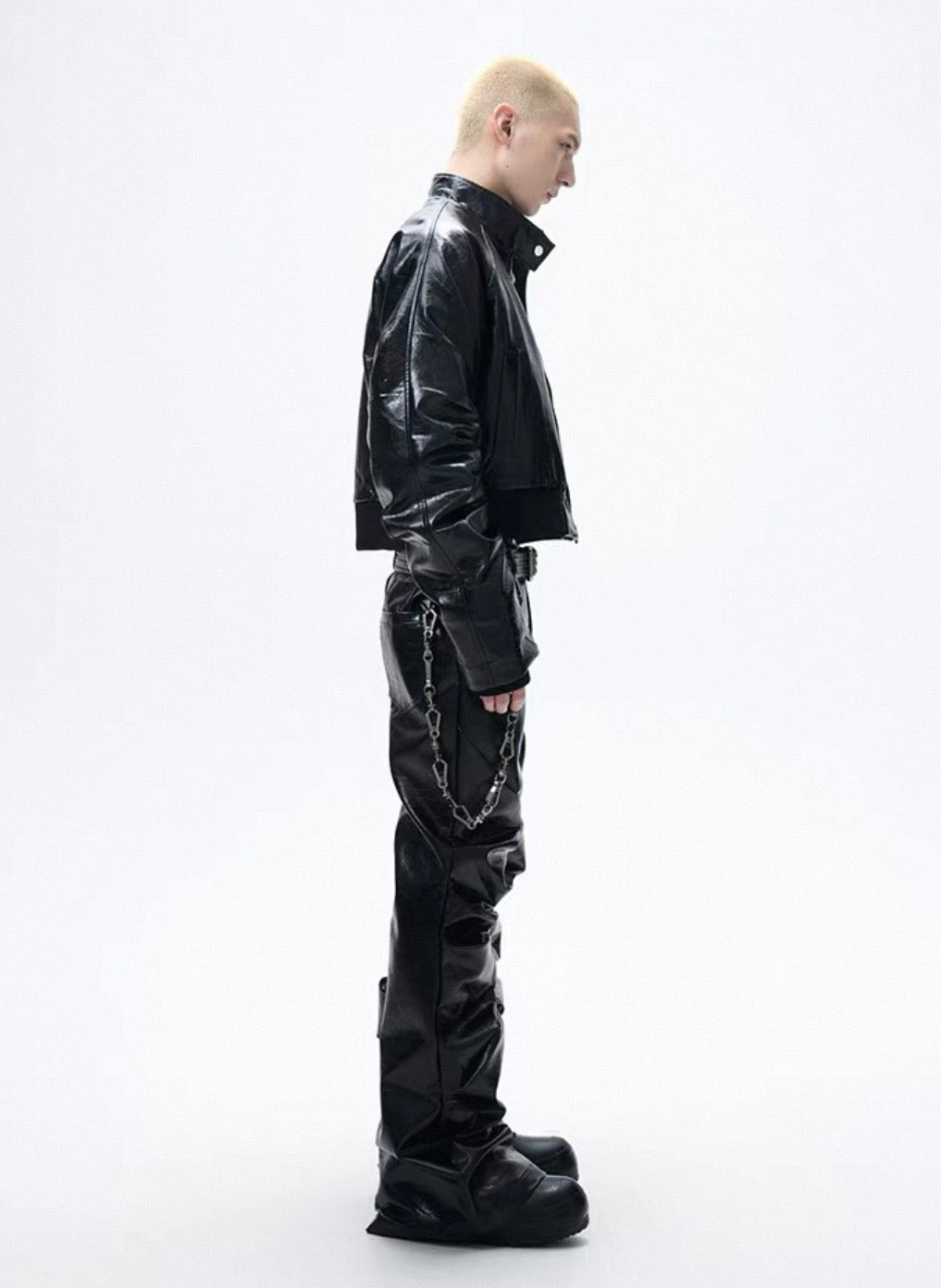 FRKM SCD PU Leather Short Jacket