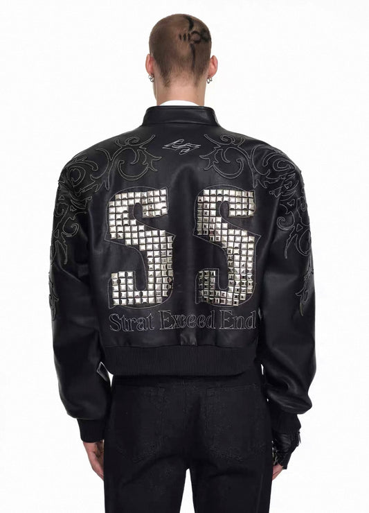 STARTEXCEEDEND Cropped Studded Jacket