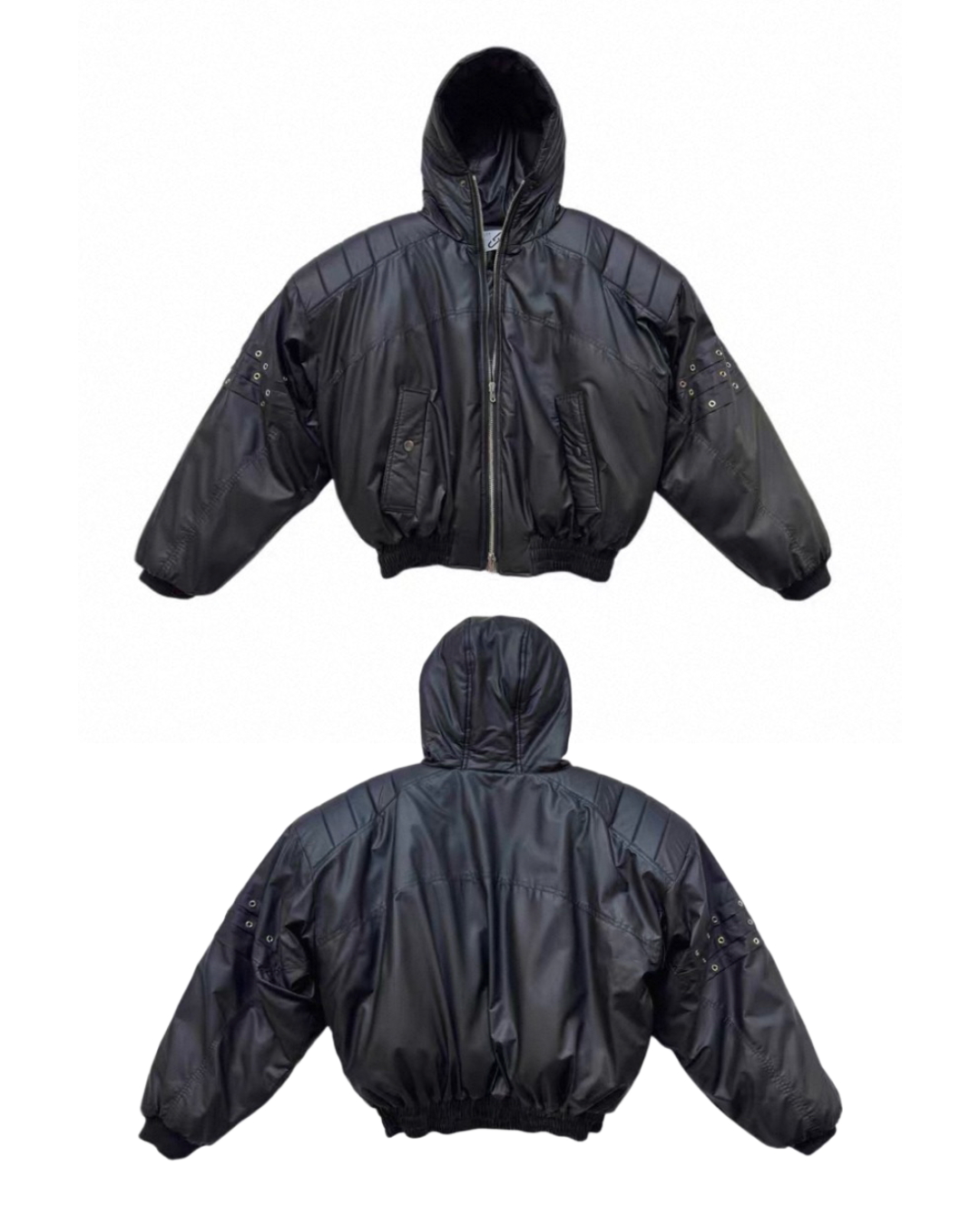 ASTT STUDIO PU Leather Bomber Jacket