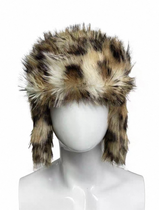 99CLUB Leopard flight cap