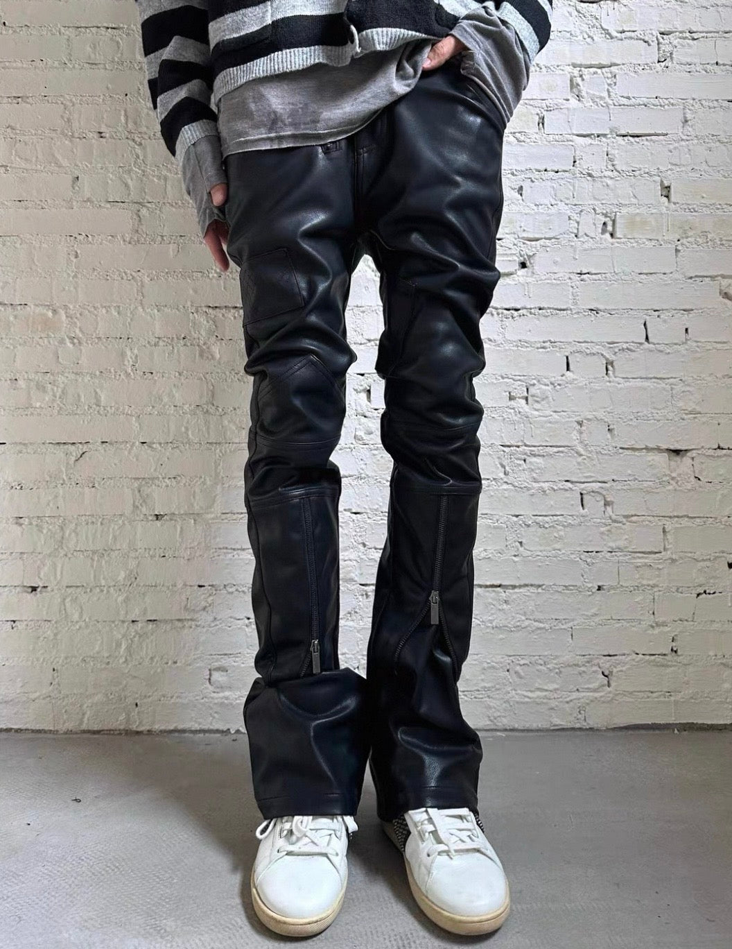 FROMTHEISLAND PU leather Pants