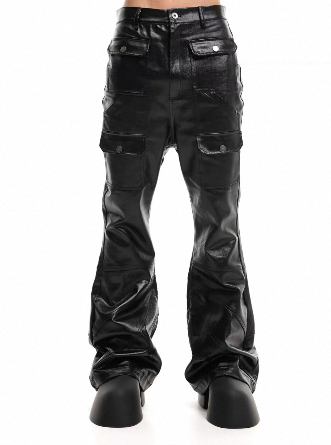 SCD CROWD PU Leather Slim Fit Pants