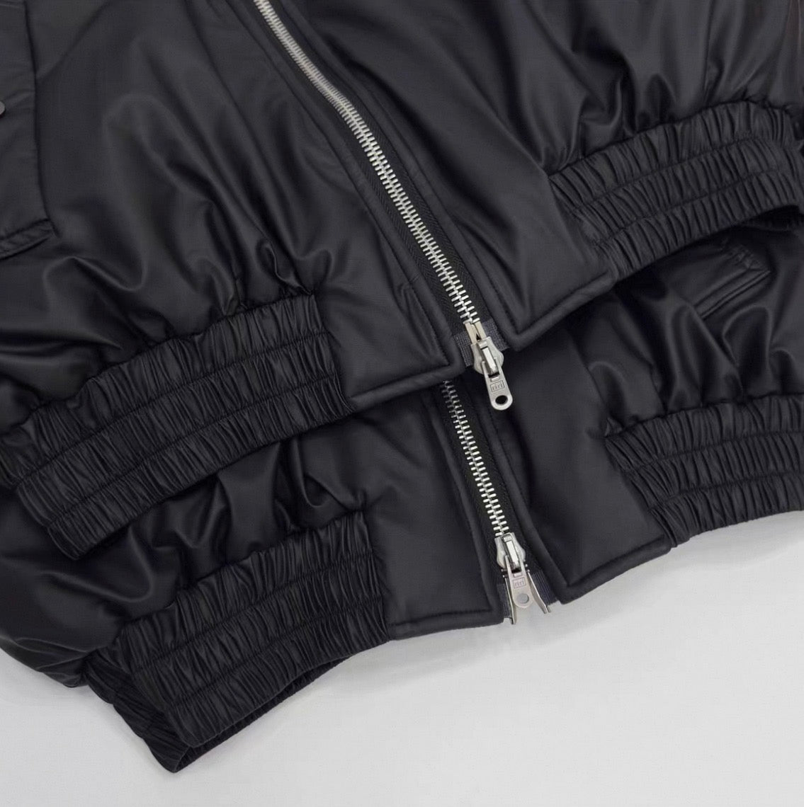 ASTT STUDIO PU Leather Bomber Jacket