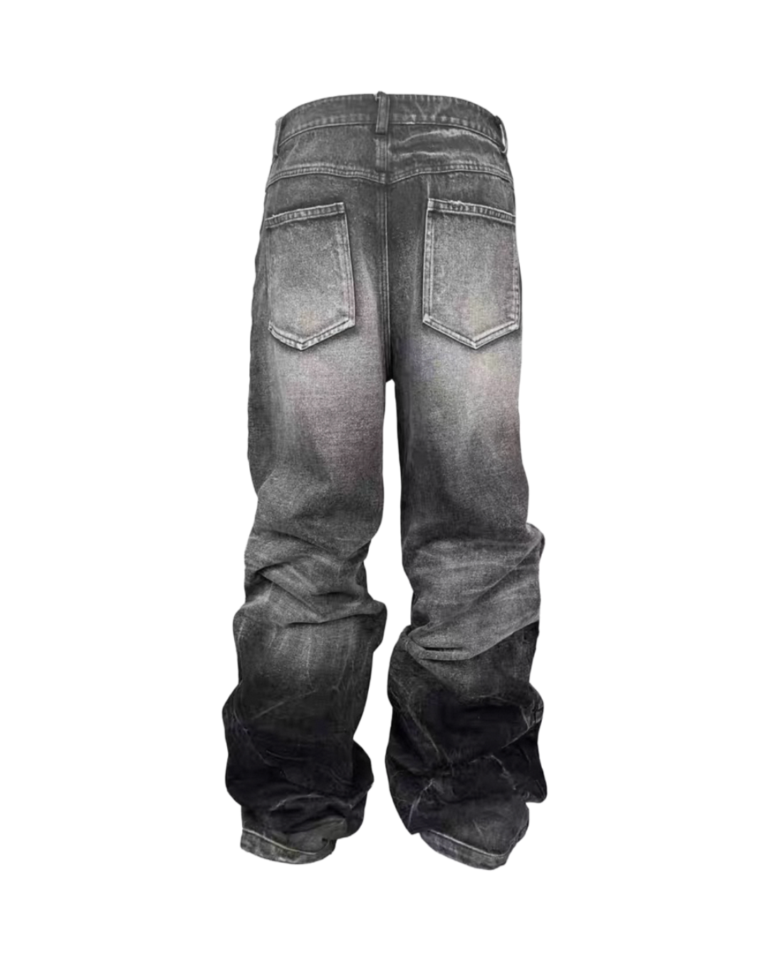 NO E MOSEN Washed Black Baggy Jeans