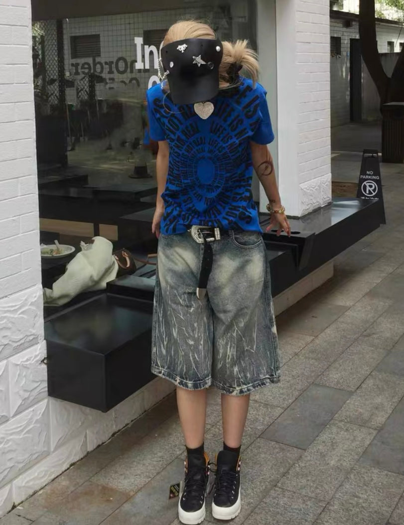 ANTIDOME WORLDWIDE Denim Half Pants