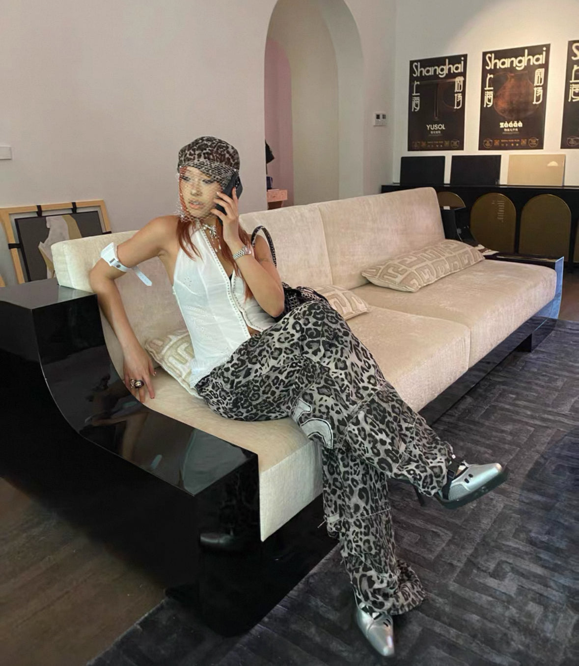NIGHTLAB Leopard Pants