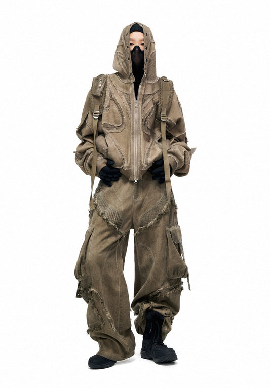 PERSONSOUL Full Zip-Up Demerger Hoodie