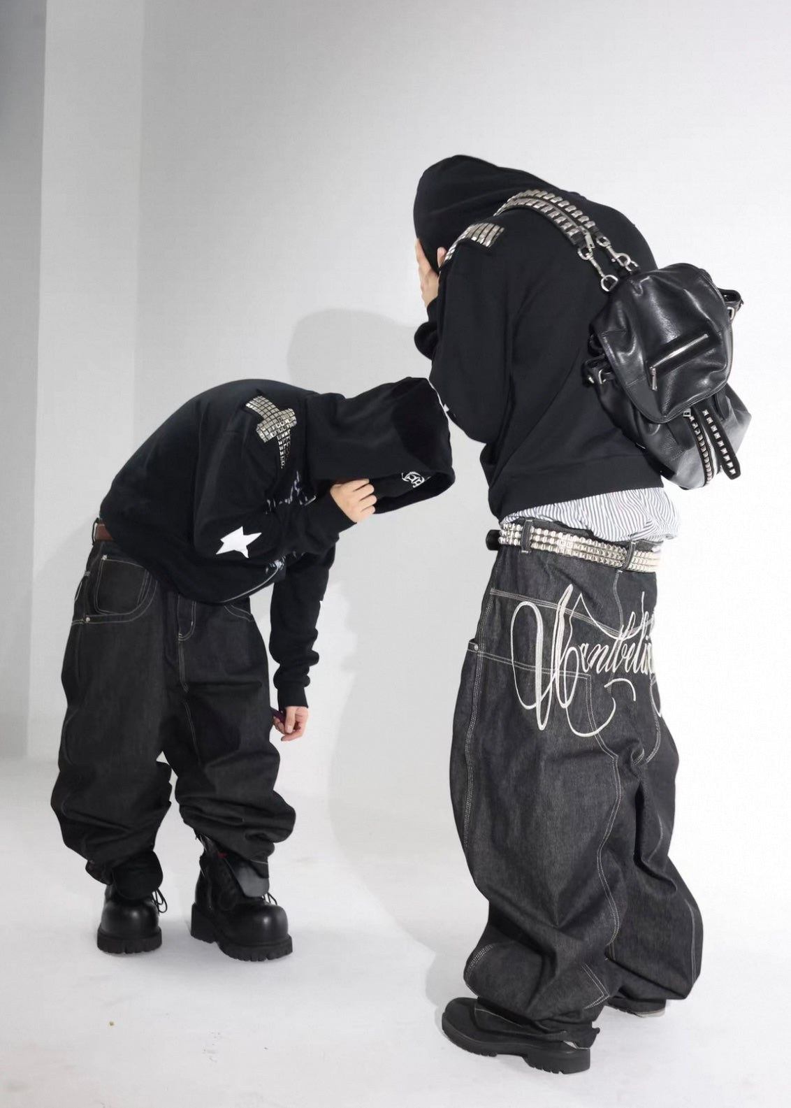 UCANTBELIKEME Back Logo Baggy Denim