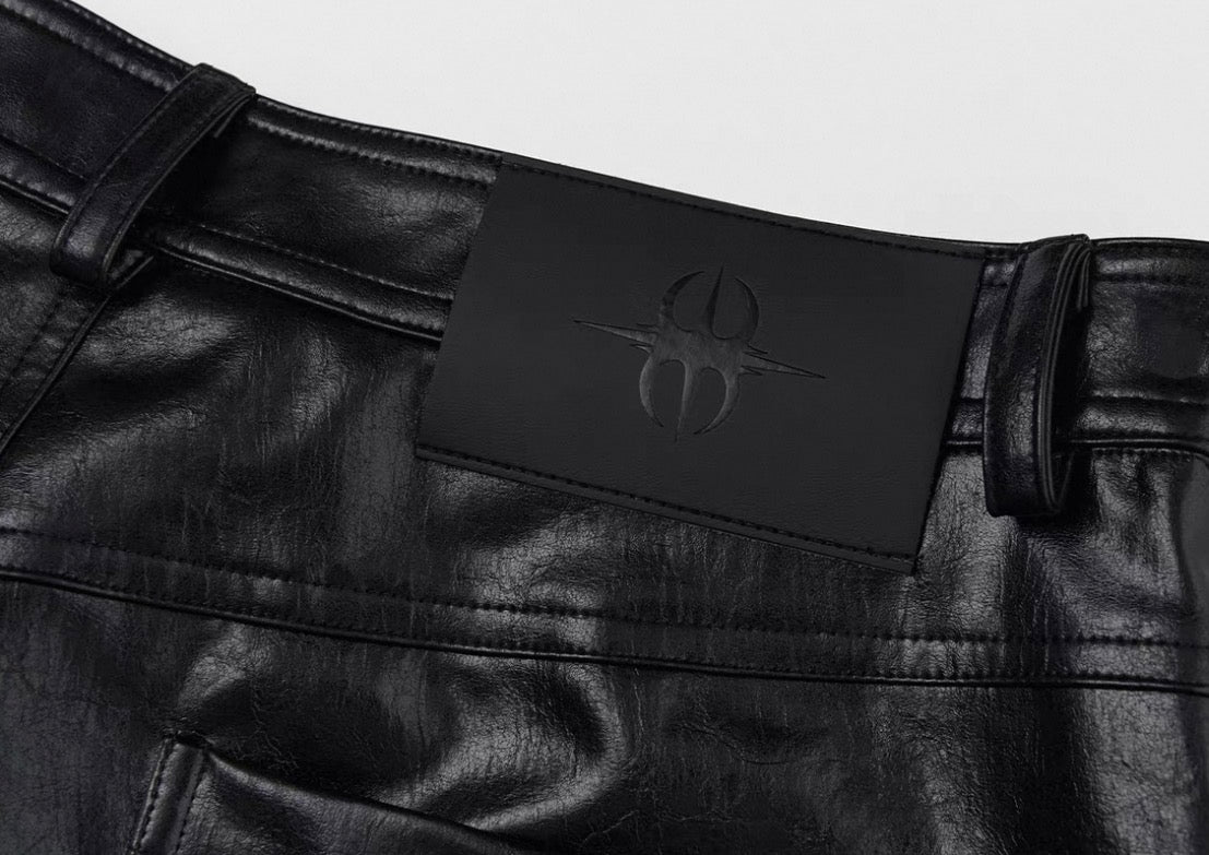 SGWCULT Studs PU leather Pants