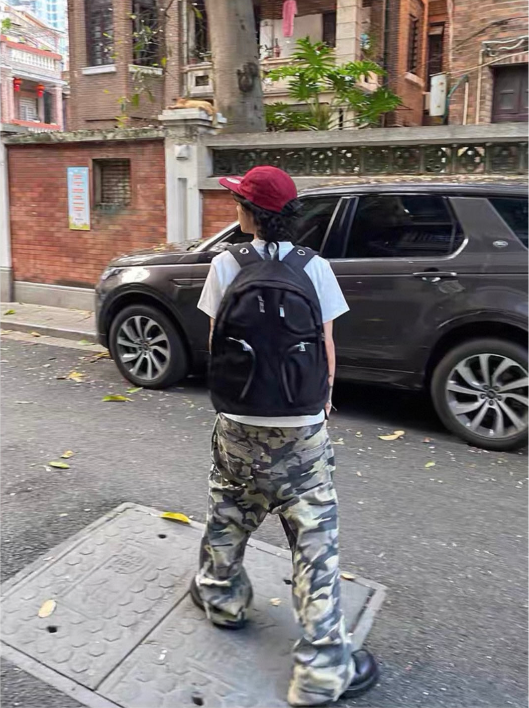 Cyber Love Hunter Cross zip Backpack