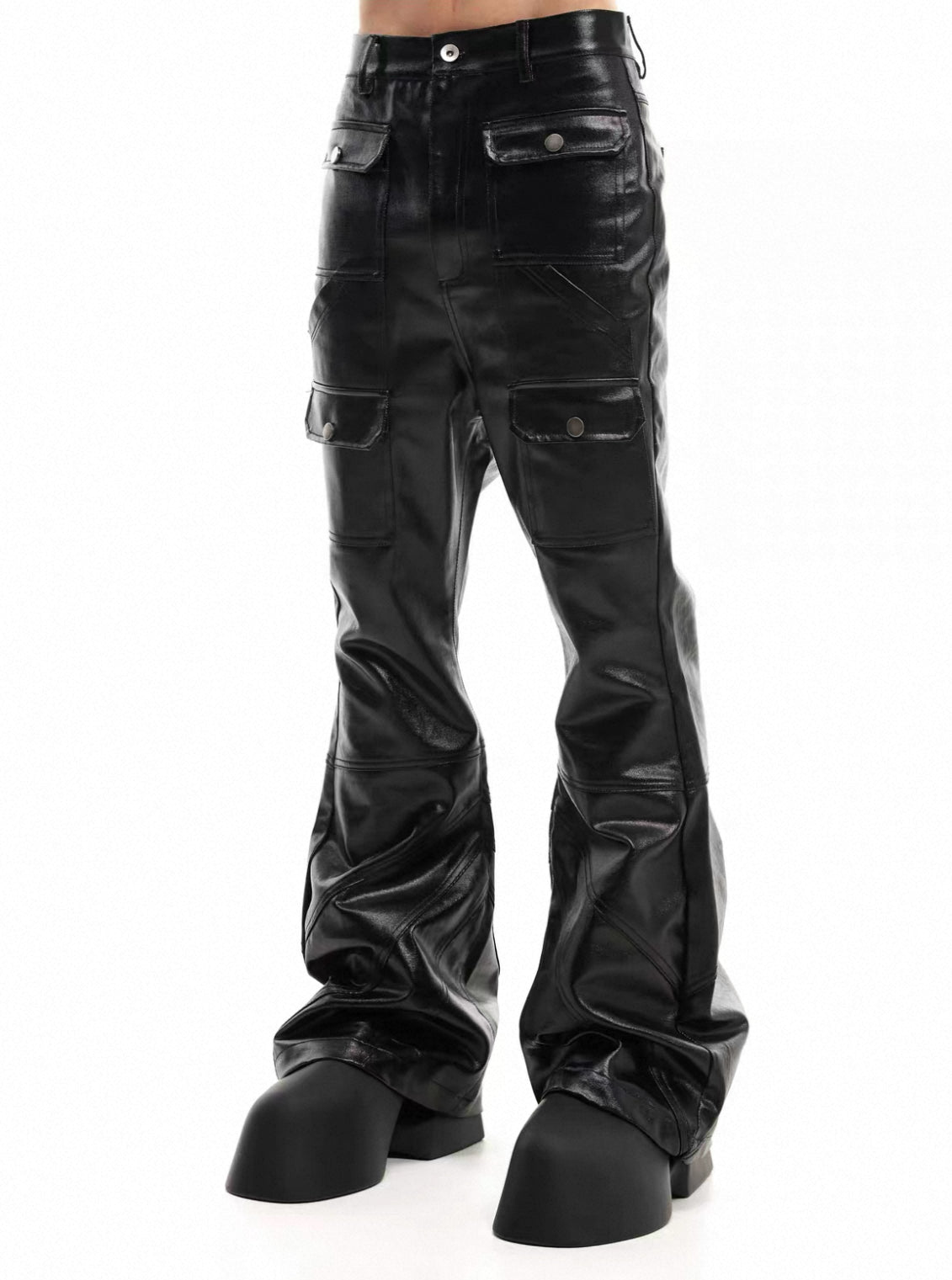SCD CROWD PU Leather Slim Fit Pants