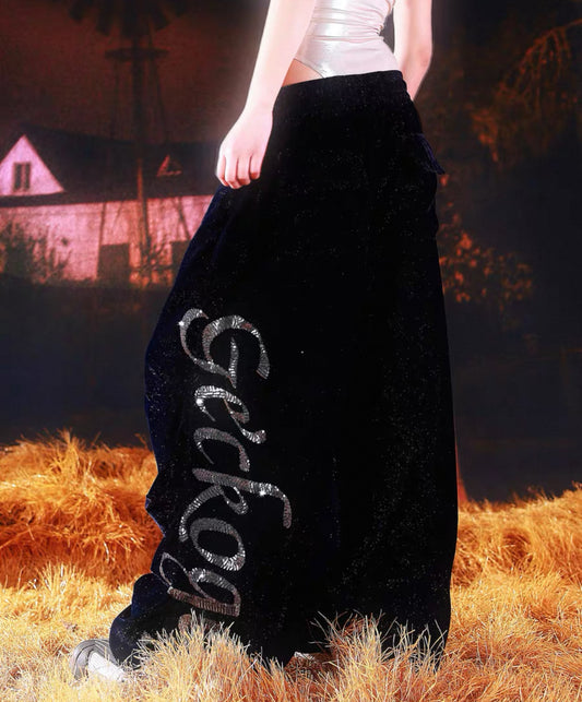 GECKOGOGO Line Stone Pants