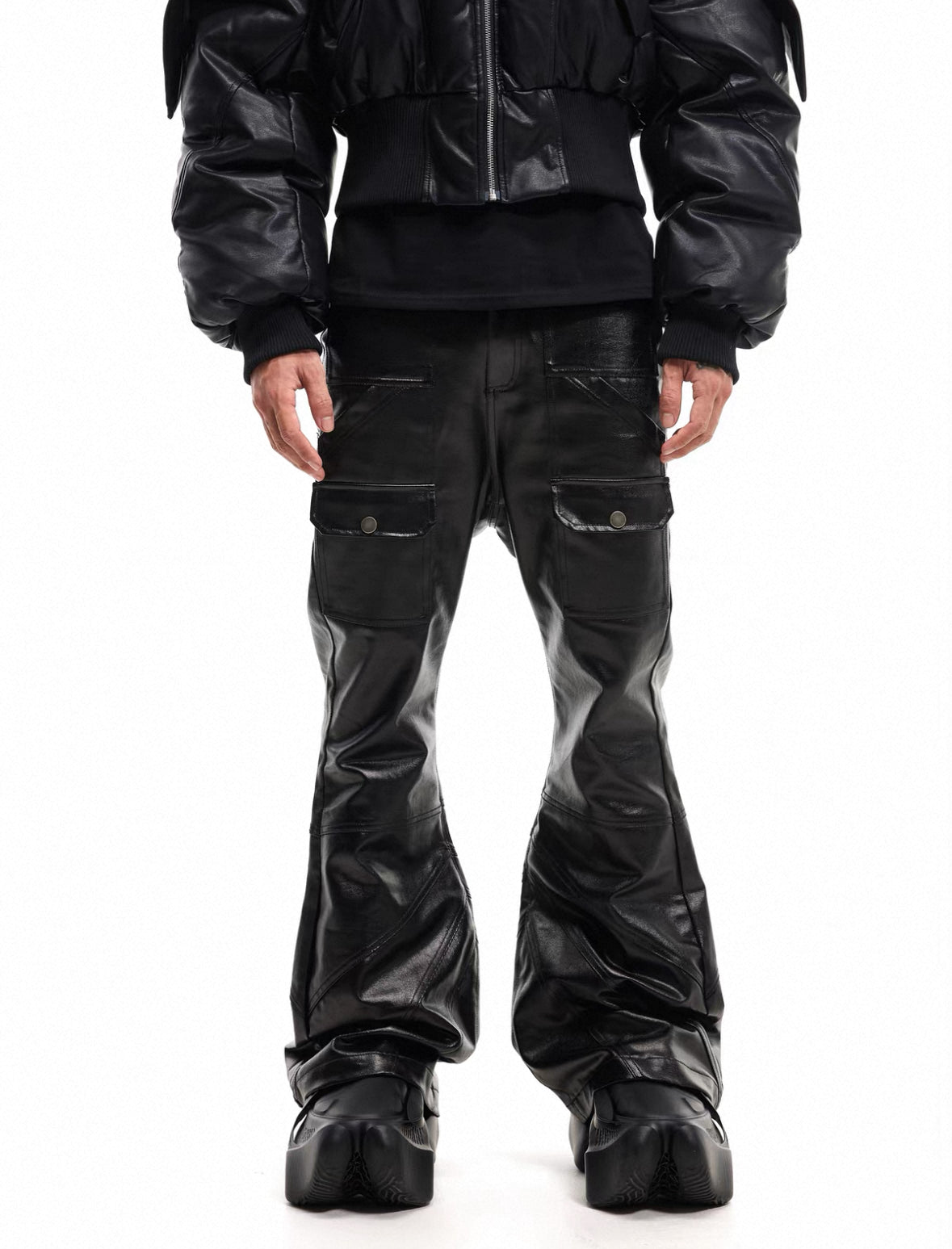 SCD CROWD PU Leather Slim Fit Pants