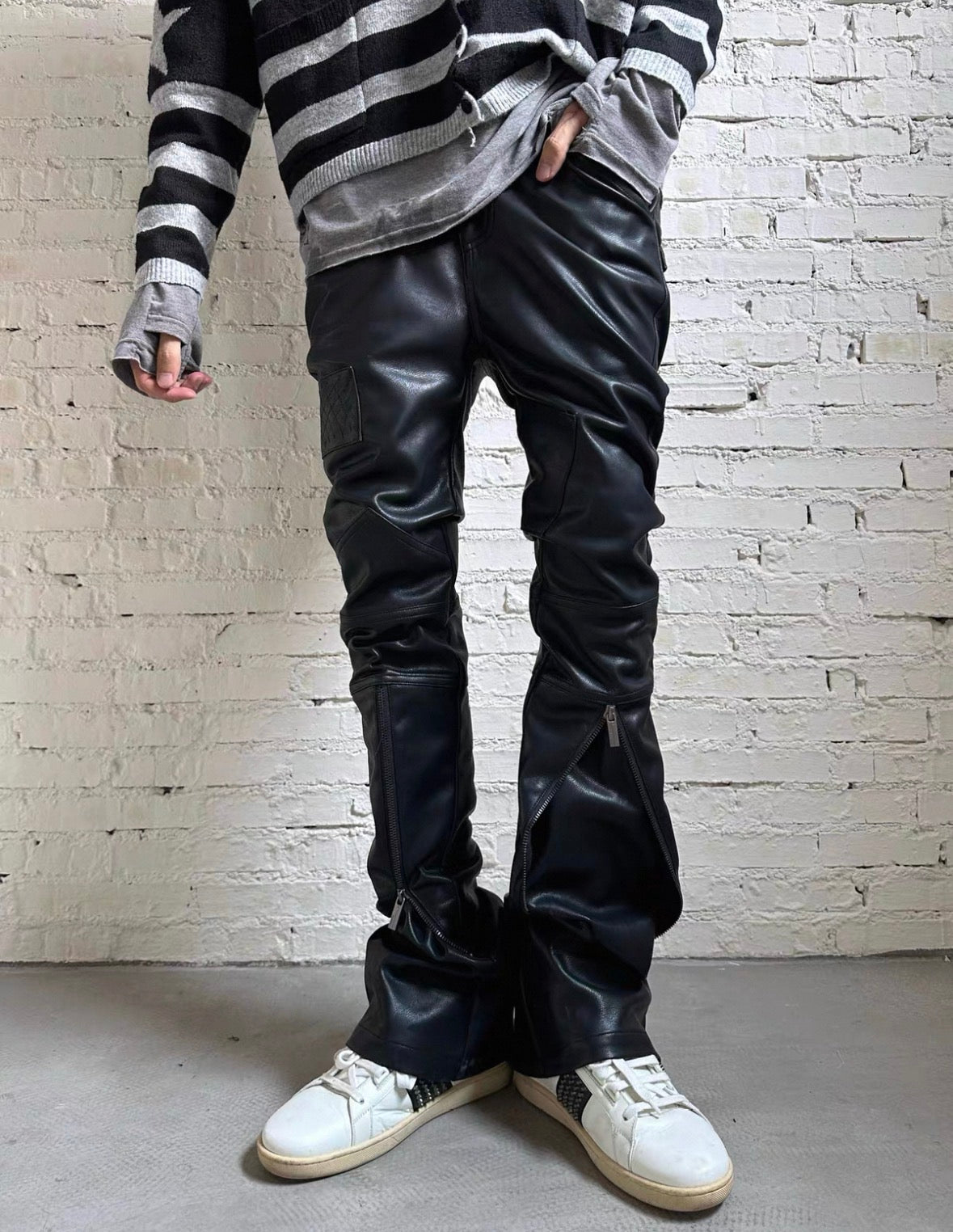 FROMTHEISLAND PU leather Pants