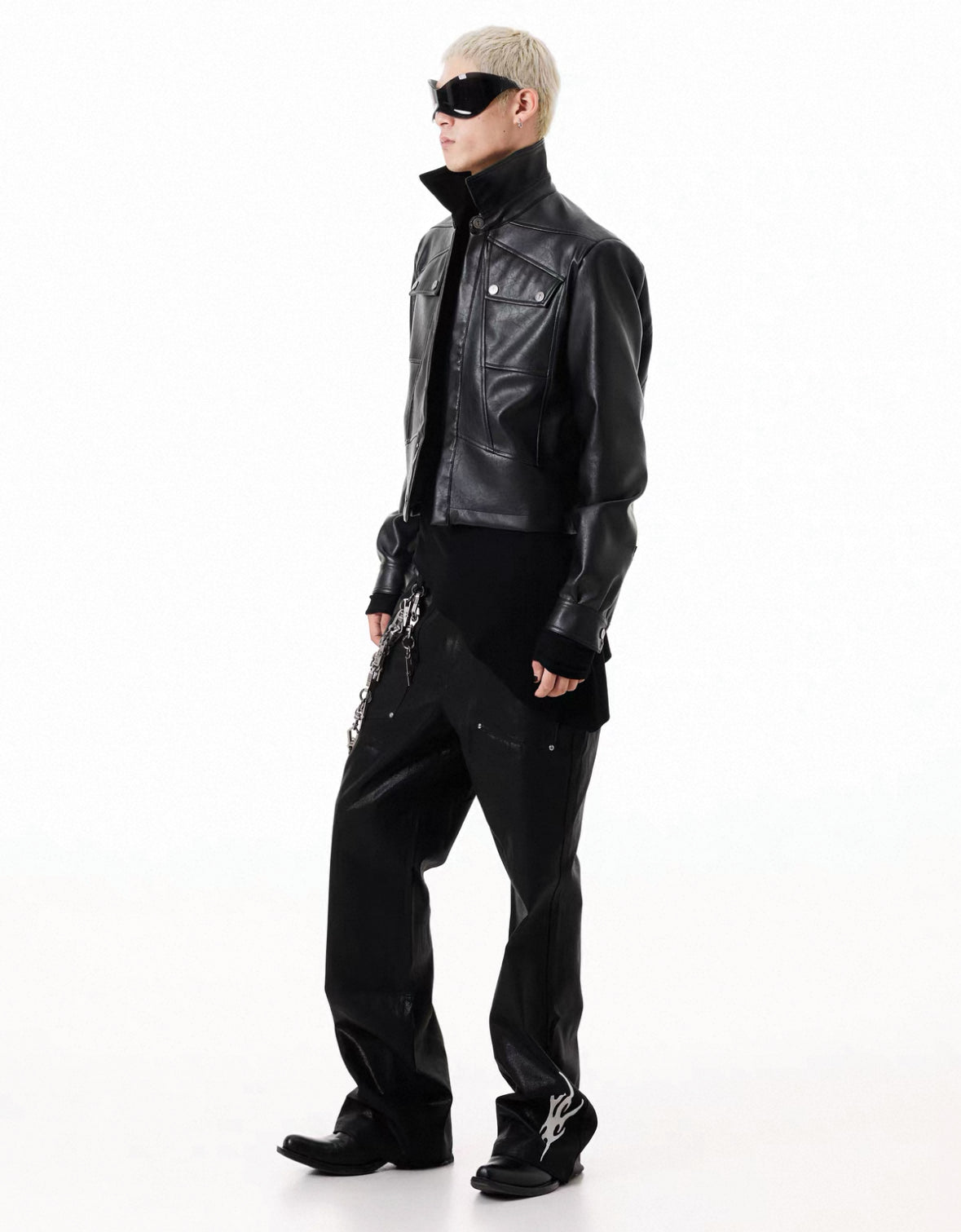 SCD CROWD PU Leather Short Jacket