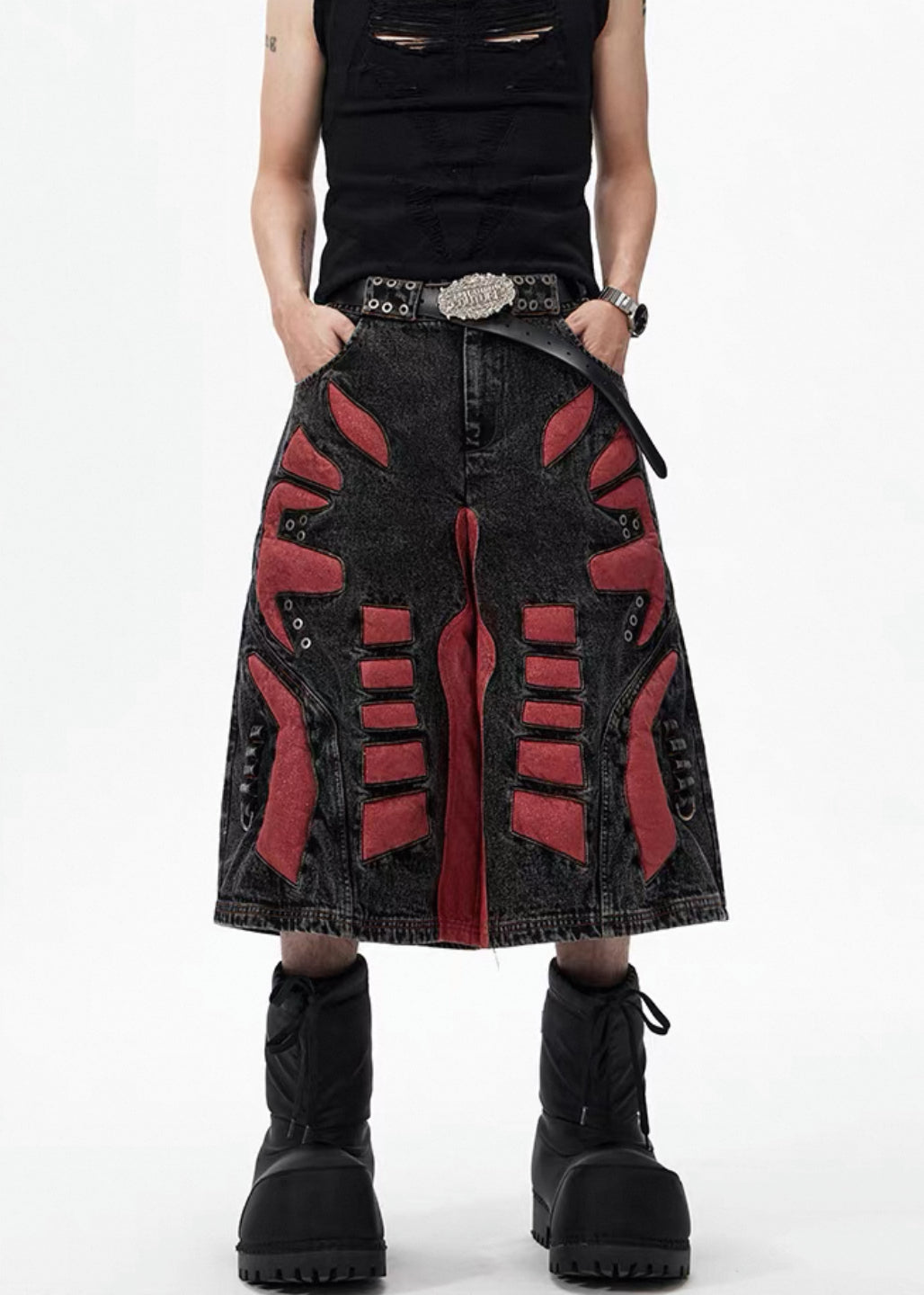 STARTEXCEEDEND Long Half Pants