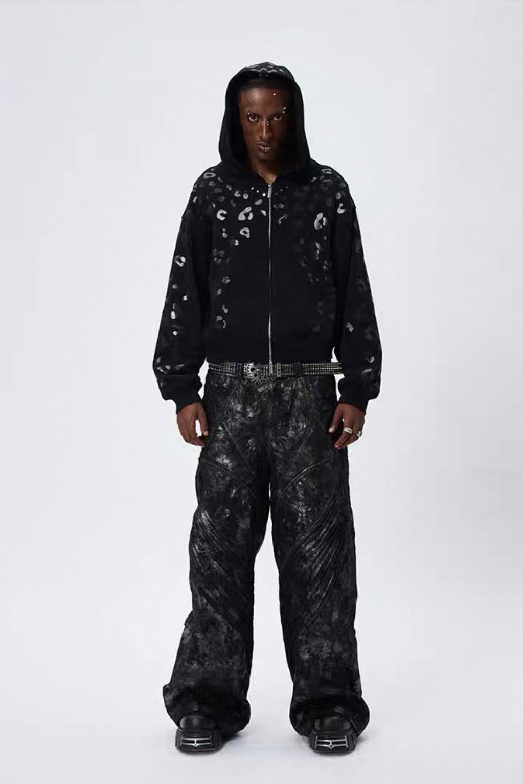 DND4DES PU Leather Baggy Pants