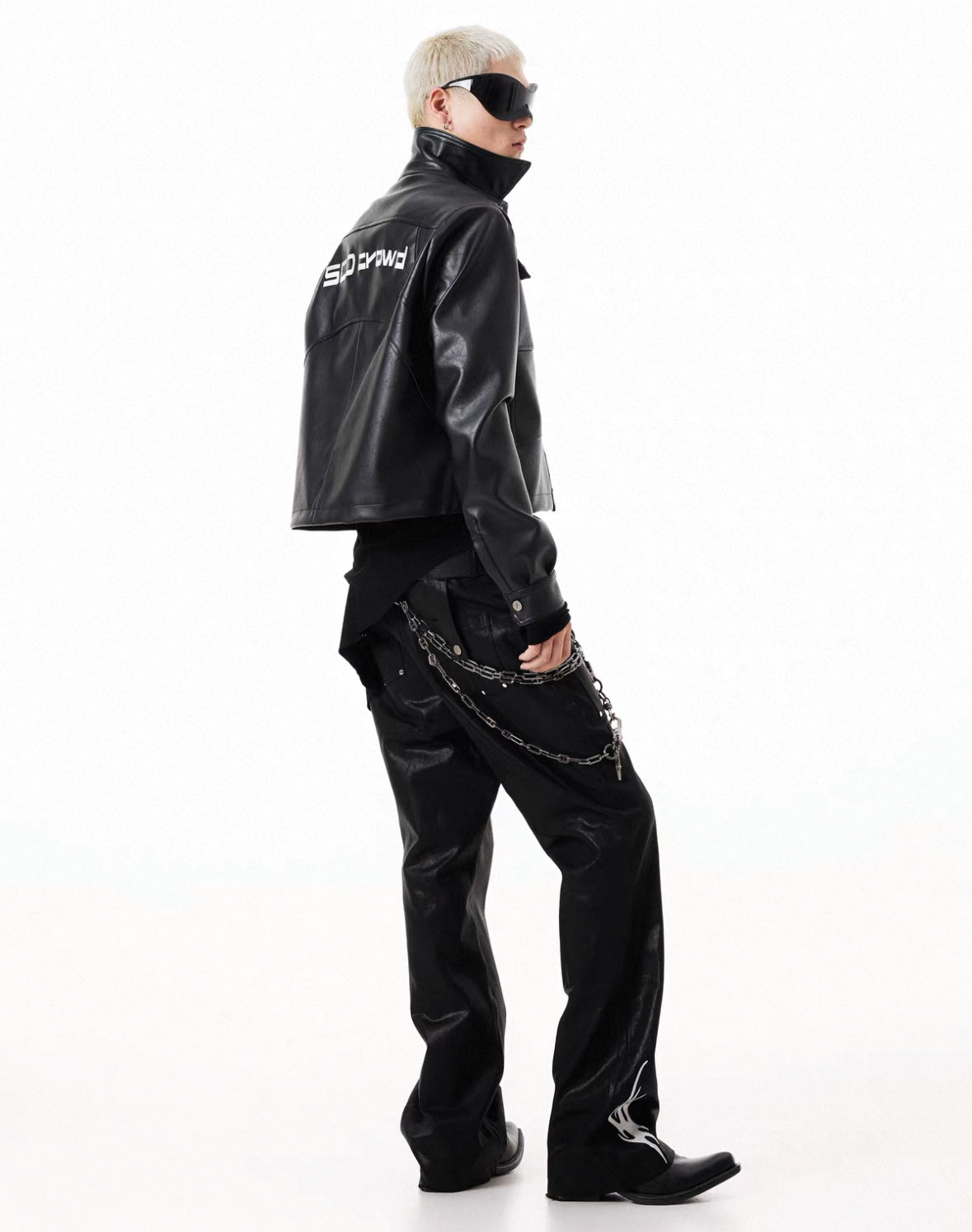 SCD CROWD PU Leather Short Jacket