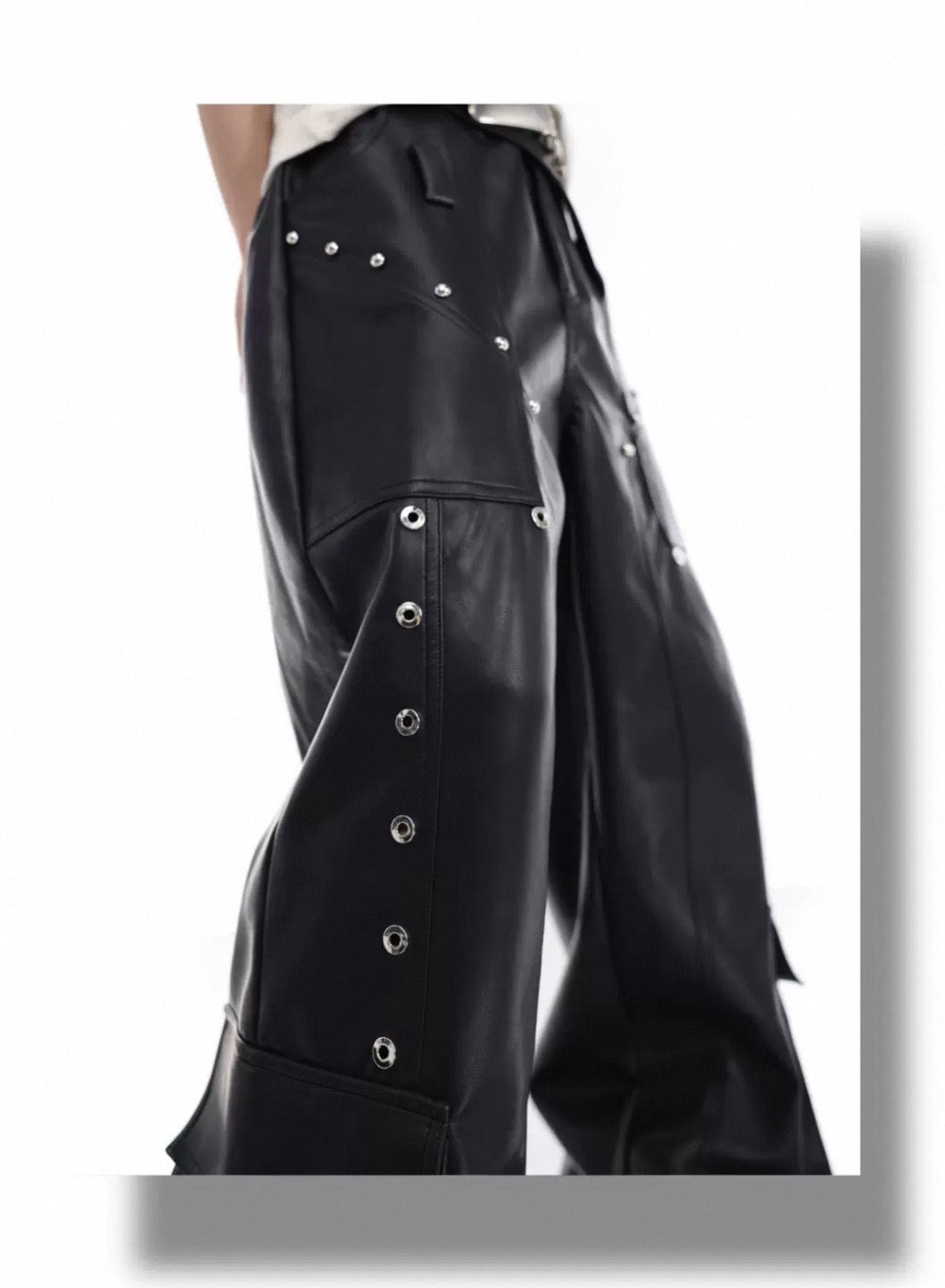 ArguE CulturE PU Leather Studs Pants