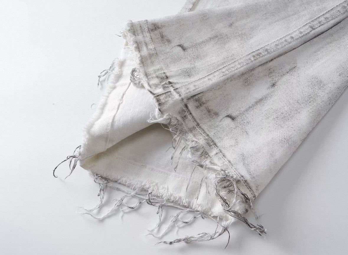 REBELWAVE White Flare Pants